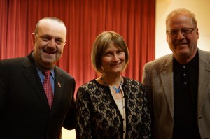 Dave St. Peter, Prof. Kristen Anderson, and Bob Strommen 