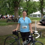 Jill Watson with bike