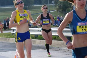 Peyton running the 15K.