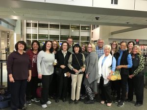 Auggie travelers ready to tour Thailand and Cambodia: Laureen Mathison and Renee Weaver, Jill Watson '10 MBA, Arthur (Dan) Cherryhomes '73 and Pat Collins, Sharon Carlson '72 and Susan Carlson, Deborah Dehnhoff Krofa '96 and Beth Daigle, Marcia Schneider '65 and Joyce McGlaston, Ava Beilke '14 and Laurie Powless, hosts Jack and Kathy Swanson. Not pictured: David Ishida '12 &amp; Kathryn Lawson Ishida.