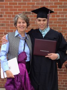 Walker and Tangen at graduation