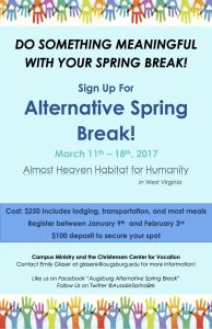 Alternative Spring Break Poster