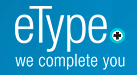 eType Logo with words eType we complete you