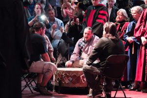 Red Bone Drum Group Performing Honor Song