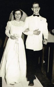 David and Edith Egertson on their wedding day