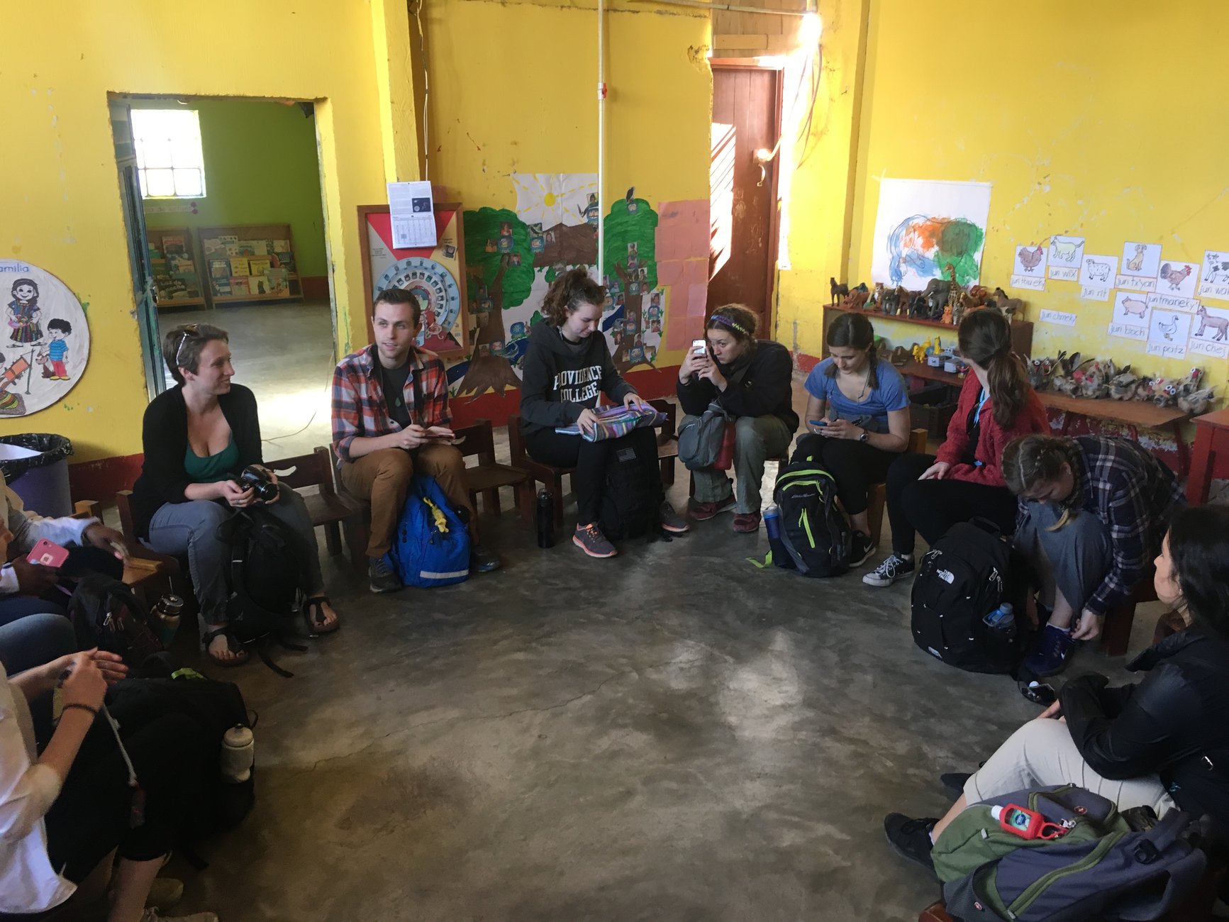 Students in a classroom