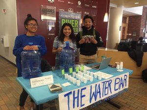 students host a water taste test