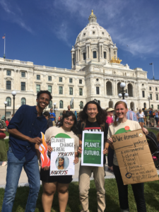 Augsburg students and staff at Global Climate Strike