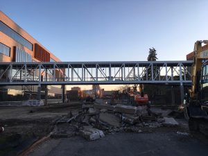 Skyway and sidewalk excavation, 5.8.17