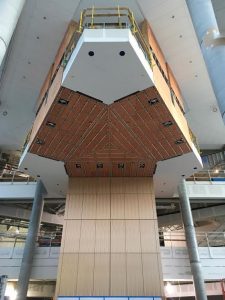 Ceiling of the lobby