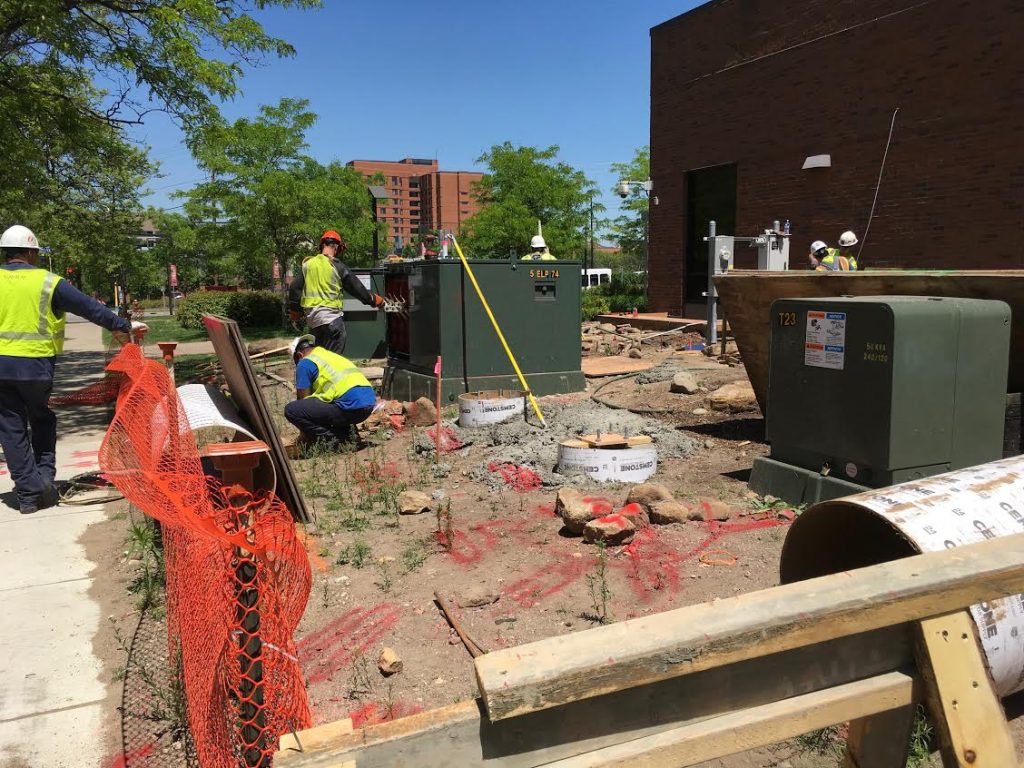 Xcel connects power for the Hagfors Center.