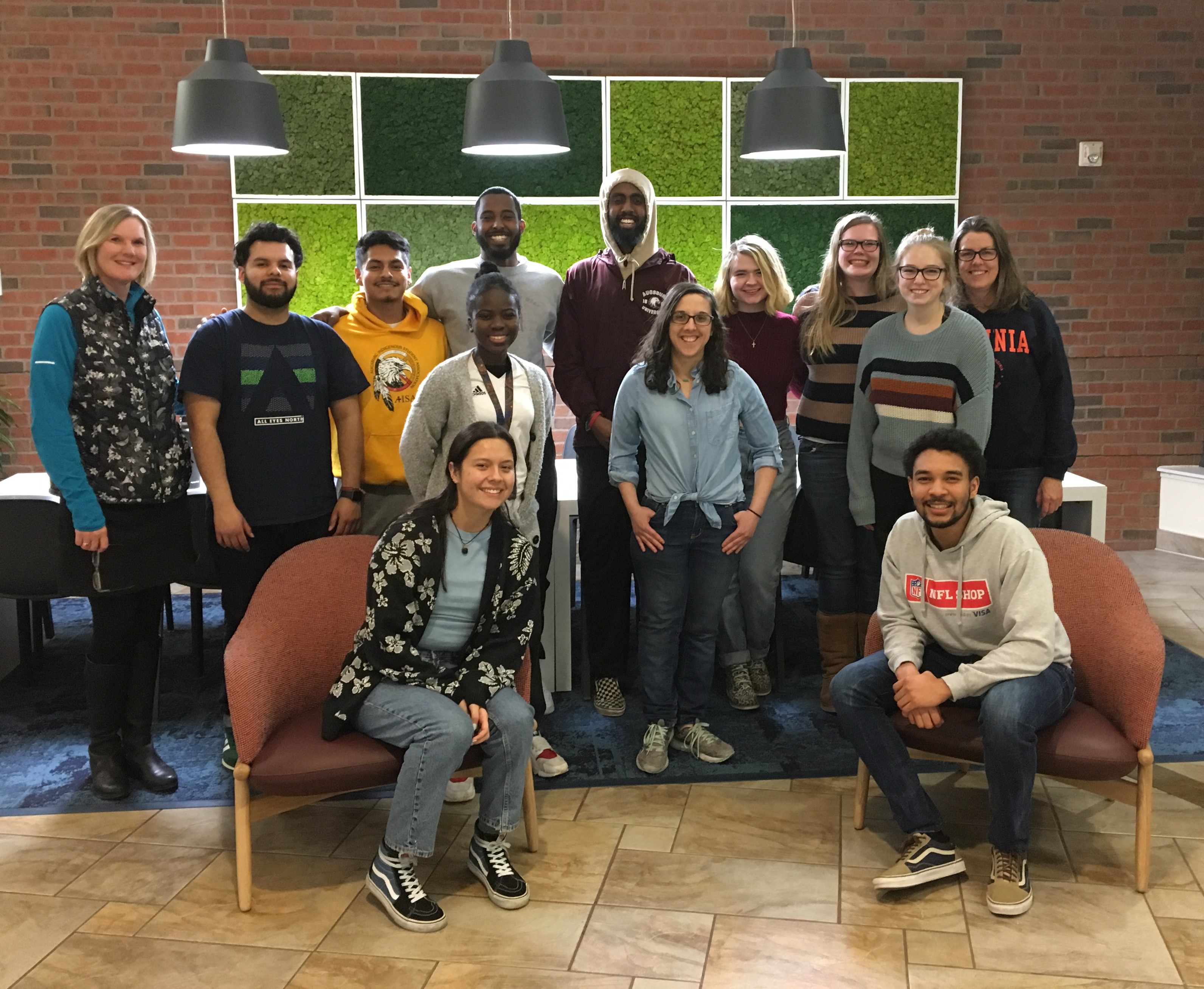 Group photo of 2019-20 Interfaith Scholars with Pastor Sonja and Professor Lori Hale