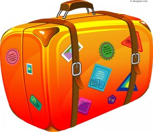 Cartoon-suitcase-vector-material-56284