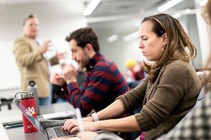 MBA students in classroom