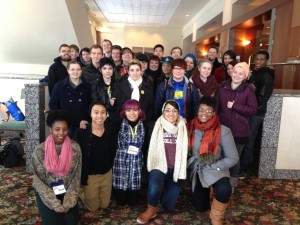 Students at the Midwest Bisexual Lesbian Gay Transgender Ally College Conference in 2014