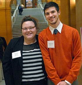 Auggies Charlie Olson '13 and Rosie Benser '13