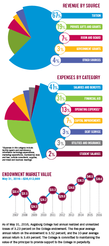 Annual Report metrics in charts