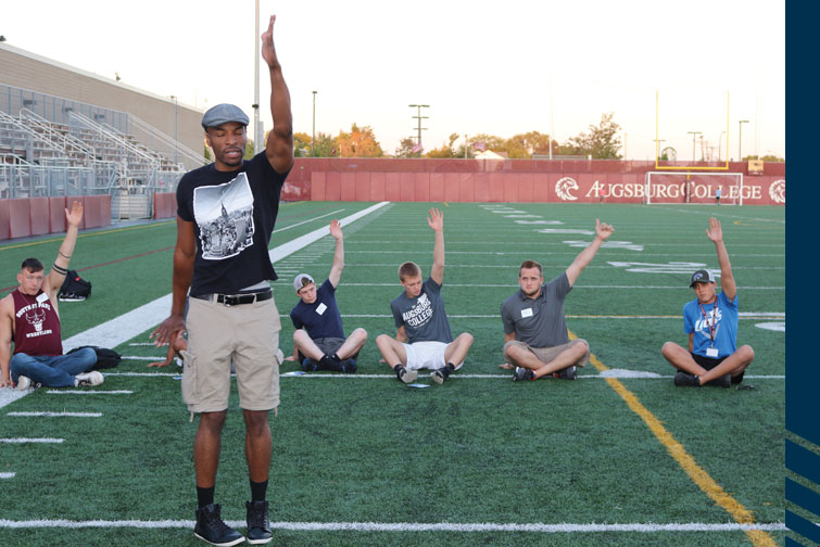 First-year students learned techniques to manage stress and practice mindfulness.