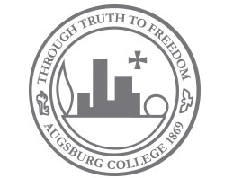 The Augsburg College seal was based on the centennial symbol