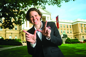 Christina Olstad, dean of students at the University of Wisconsin-Madison, is pictured on July 3, 2019. (Photo by Bryce Richter /UW-Madison)