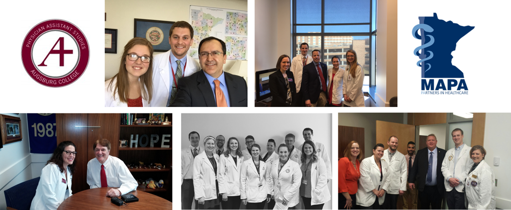 photo collage of PA students at the capitol