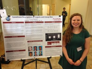 Casey Regnier at the Midwest Undergraduate Research Conference