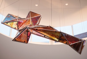 Sculpture suspended above Hagfors Center's Gundale Chapel 