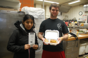 CK student leaders deliver senior meals with nutritional information