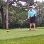 Jack Osberg golfing