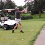 Mike Schwartz golfing