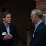 Ben Menzies '15 shares his story with Larry Turner '69.