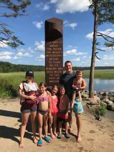 The Matson family at the headwaters to the Mississippi.