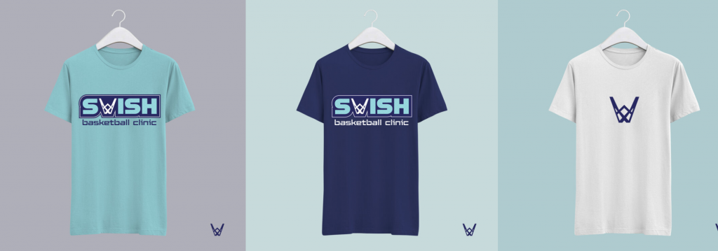 Swish basketball clinic t-shirt designs