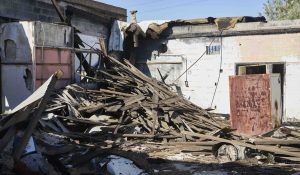 Photo of destroyed building