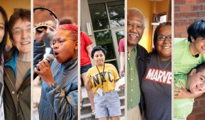 5 images of different students