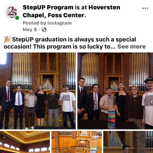 Screenshot of StepUP's Facebook page.