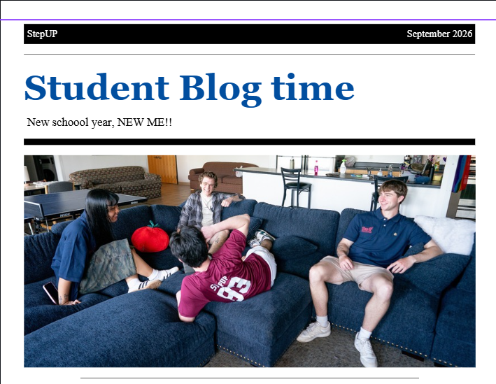 September 2026. Student Blog time