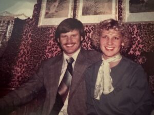 Jeff and Becky in their college days