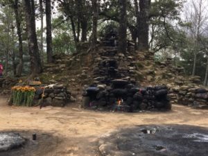 Guatemalan ruins for Mayan ceremony