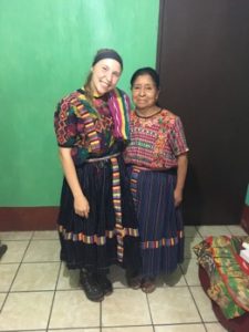 two women in traditional Guatemalan clothing