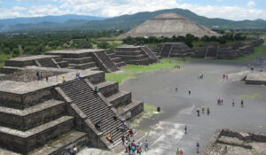 Pyramids at Teotihuacan in Mexico