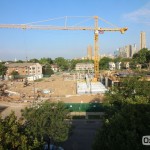 Second-story formwork on the construction site of the Hagfors Center.