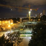 Formwork on the Hagfors Center is complete and ready for the second-floor construction pours.