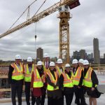 Regents Touring the Hagfors Center construction site October 14, 2016