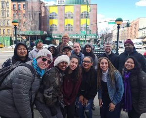 Group of people posing for a photo