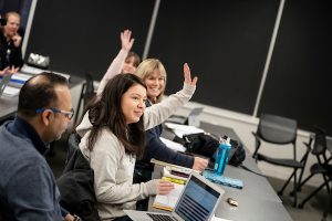 Augsburg MBA students in classroom