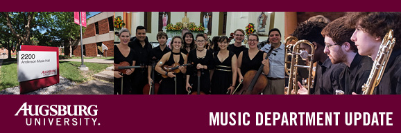 Email Header Image with the title Occasional Updates from the Music Department