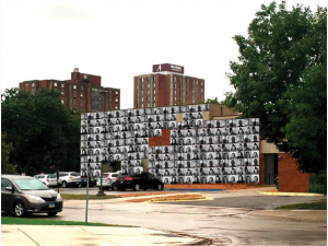 Augsburg University's portrait wall