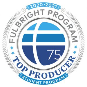 Fulbright Top Producer badge - student program