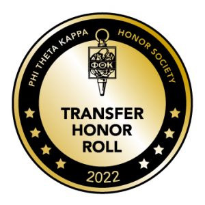 Transfer Honor Roll badge 2022